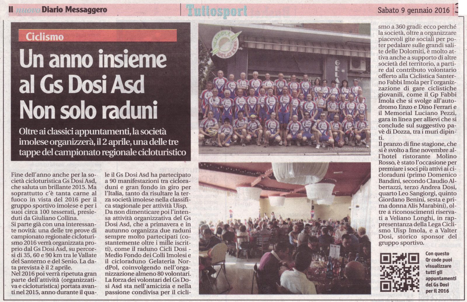 Un anno insieme al Gs Dosi